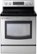 Front. Samsung - 30" Self-Cleaning Freestanding Electric Convection Range - Stainless steel.