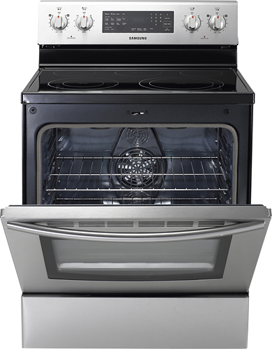 Samsung FE710DRS 30 Freestanding Electric Range with 5 Radiant Elements,  5.9 cu. ft. Flex Dual Convection Oven, SteamQuick Self-Clean, Warming  Drawer