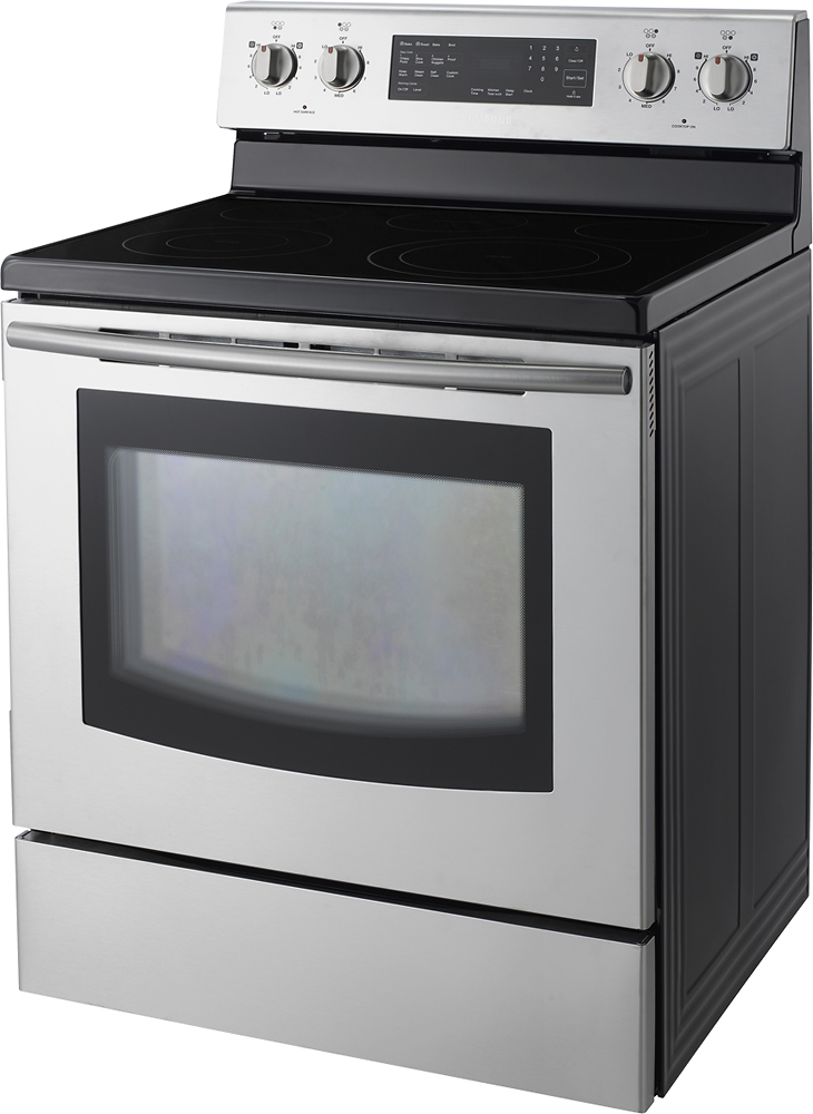 Samsung 5.8 cu. ft. Freestanding Electric Convection Range with Air Fry,  Fingerprint Resistant Stainless Steel NE59T7511SS/AA - Best Buy