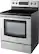 Left. Samsung - 30" Self-Cleaning Freestanding Electric Convection Range - Stainless steel.