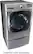 Angle. LG - SteamDryer 9.0 Cu. Ft. 14-Cycle Steam Gas Dryer - Graphite steel.