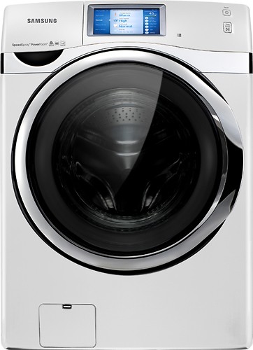  Samsung - 4.5 Cu. Ft. 21-Cycle High-Efficiency Steam Front-Loading Washer - Neat White