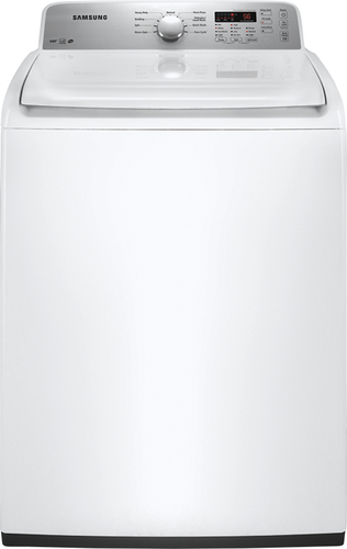  Samsung - 4.0 Cu. Ft. 9-Cycle High-Efficiency Top-Loading Washer - White