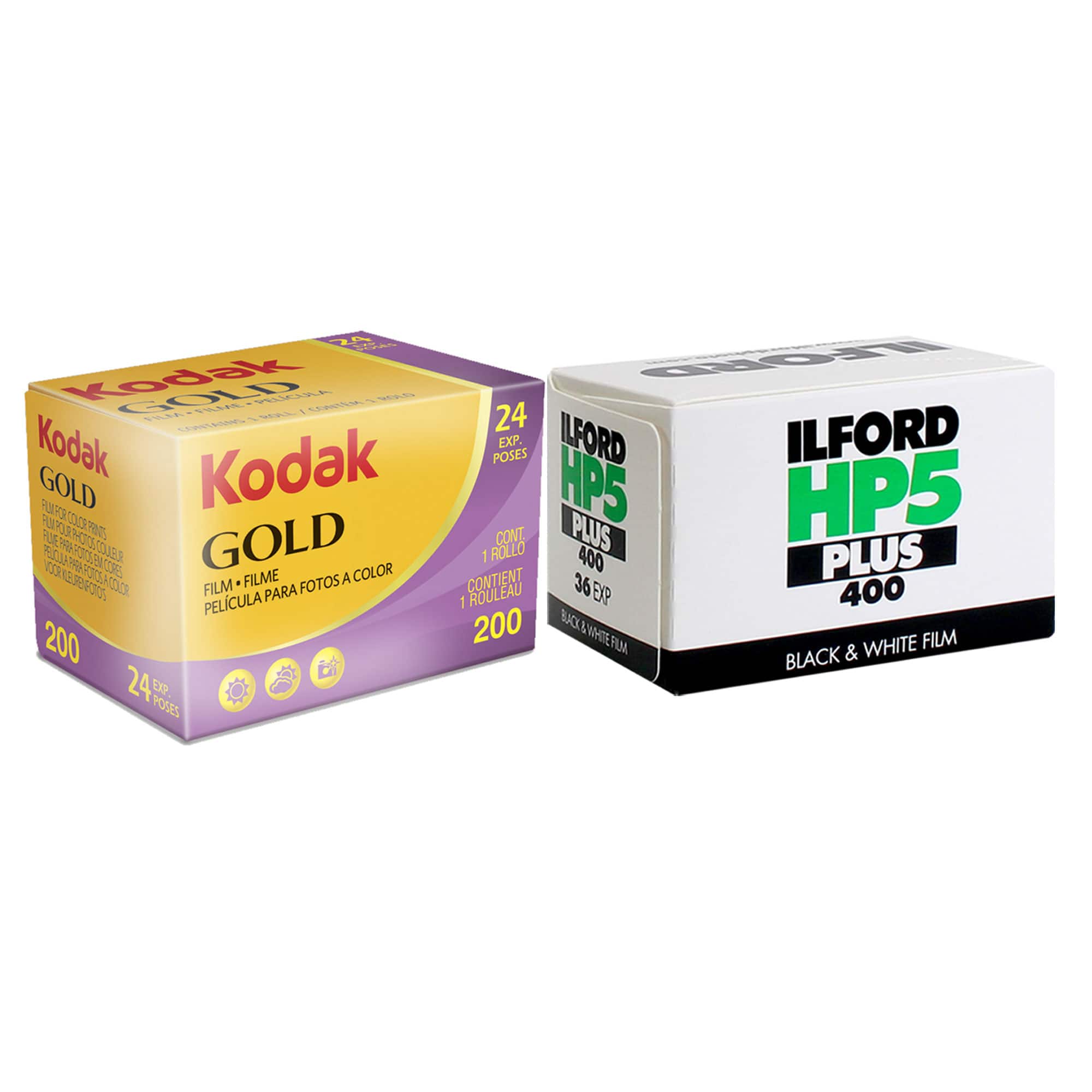 Kodak - GOLD 200 Color Negative Film 35mm Roll Film 24 Exposures, HP5 Plus Negative Film 35mm Roll, 36 Exposures price history on PriceWatchPro