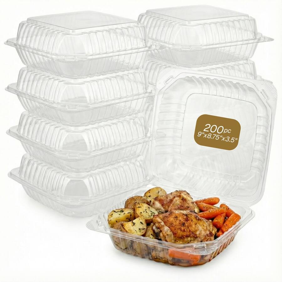 Eco Harmony Products Hinged Container (PS) Tall, 9