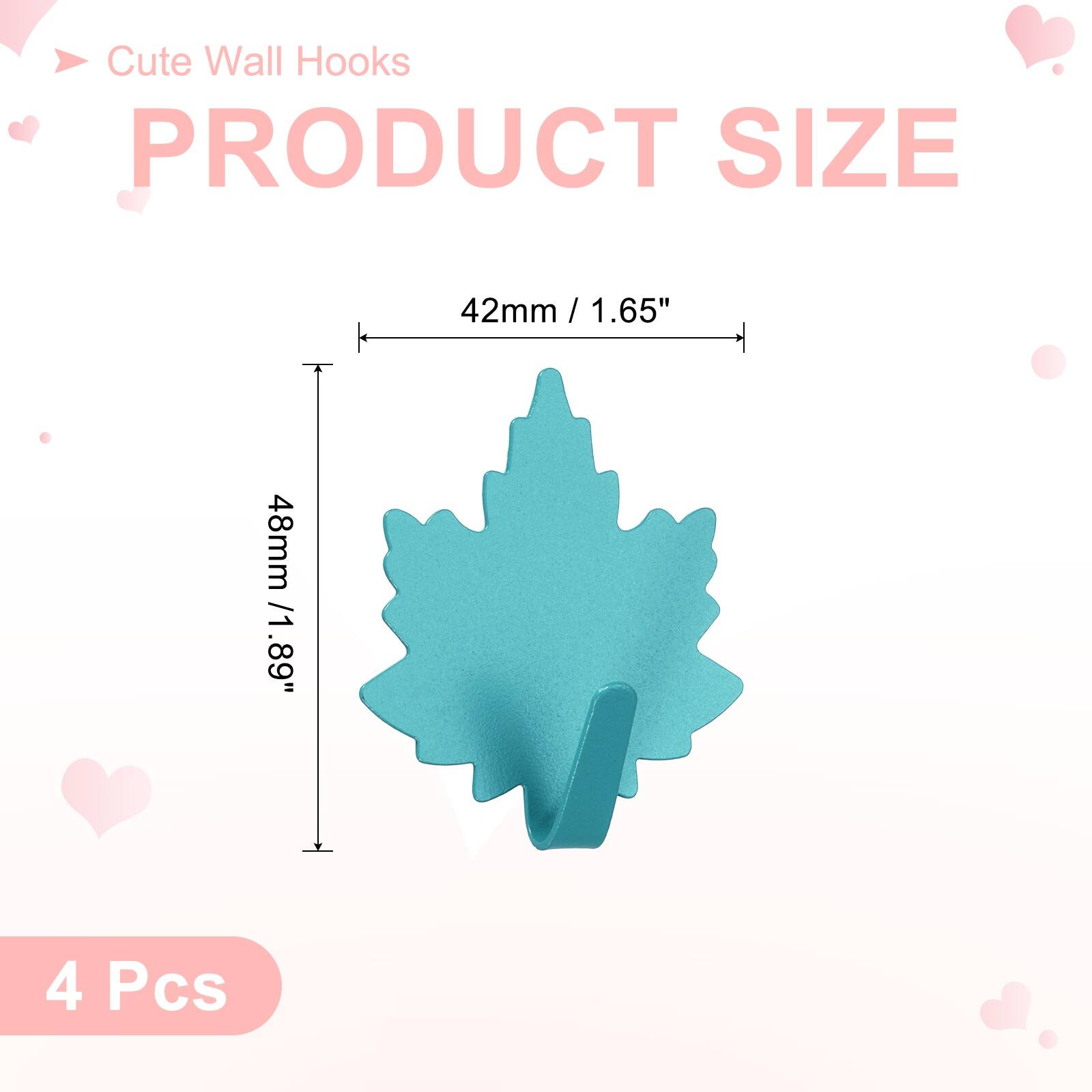 Cute Wall Hooks

PRODUCT SIZE

42mm / 1.65"  
48mm / 1.89"  

4 Pcs
