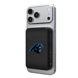 Keyscaper - Carolina Panthers Wireless Magnetic Power Bank - Black