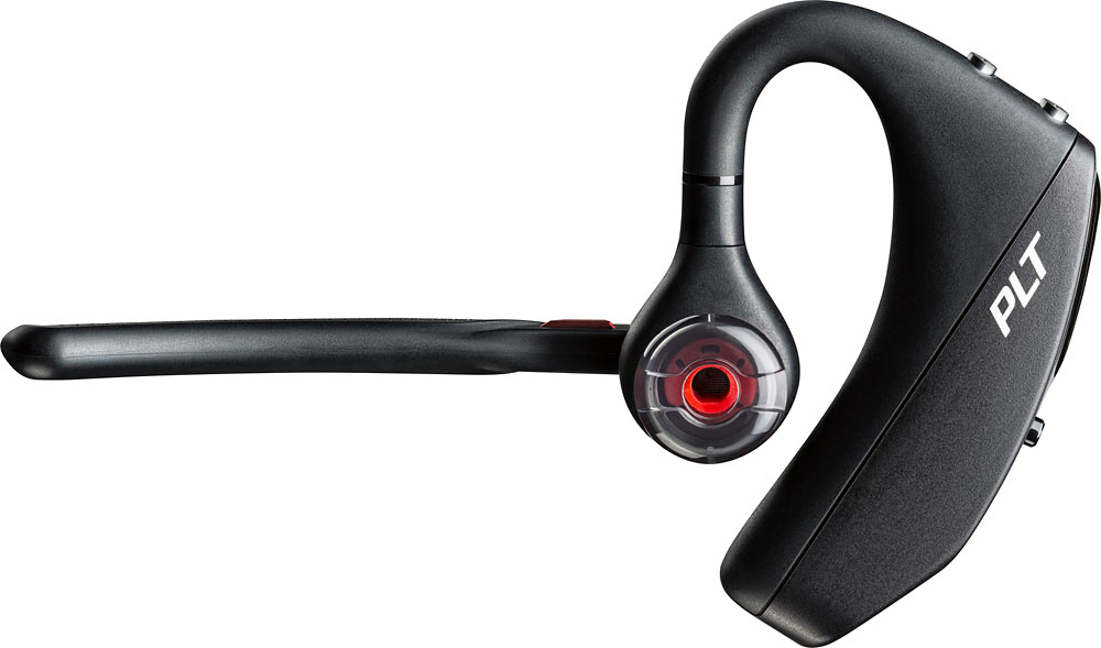 Left. Poly - Voyager 5220 Wireless Noise Cancelling Bluetooth Headset with Amazon Alexa - Black.