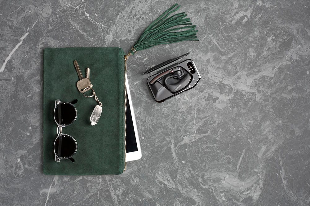 Alt View 14. Poly - Voyager 5220 Wireless Noise Cancelling Bluetooth Headset with Amazon Alexa - Black.