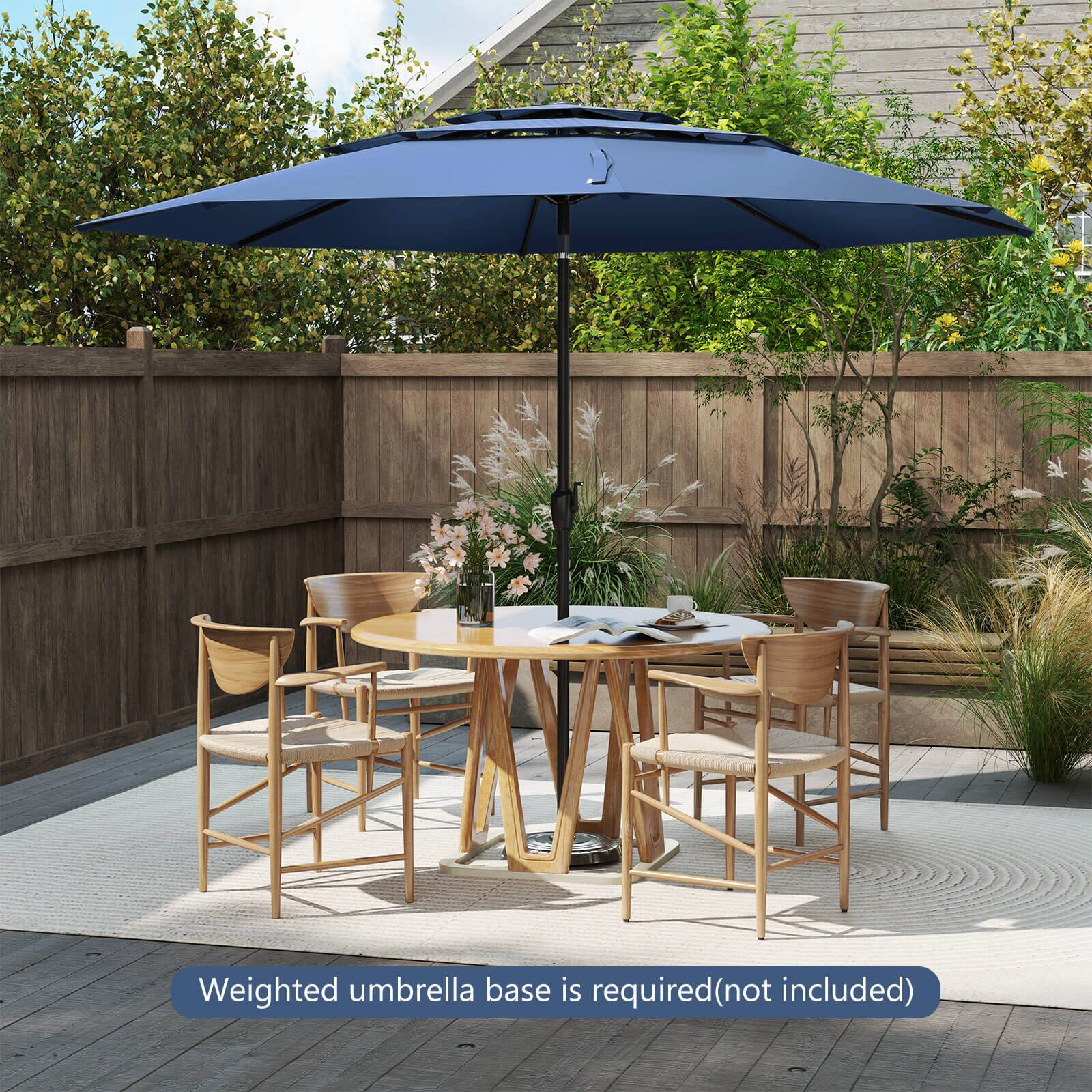 Weighted umbrella base is required (not included)