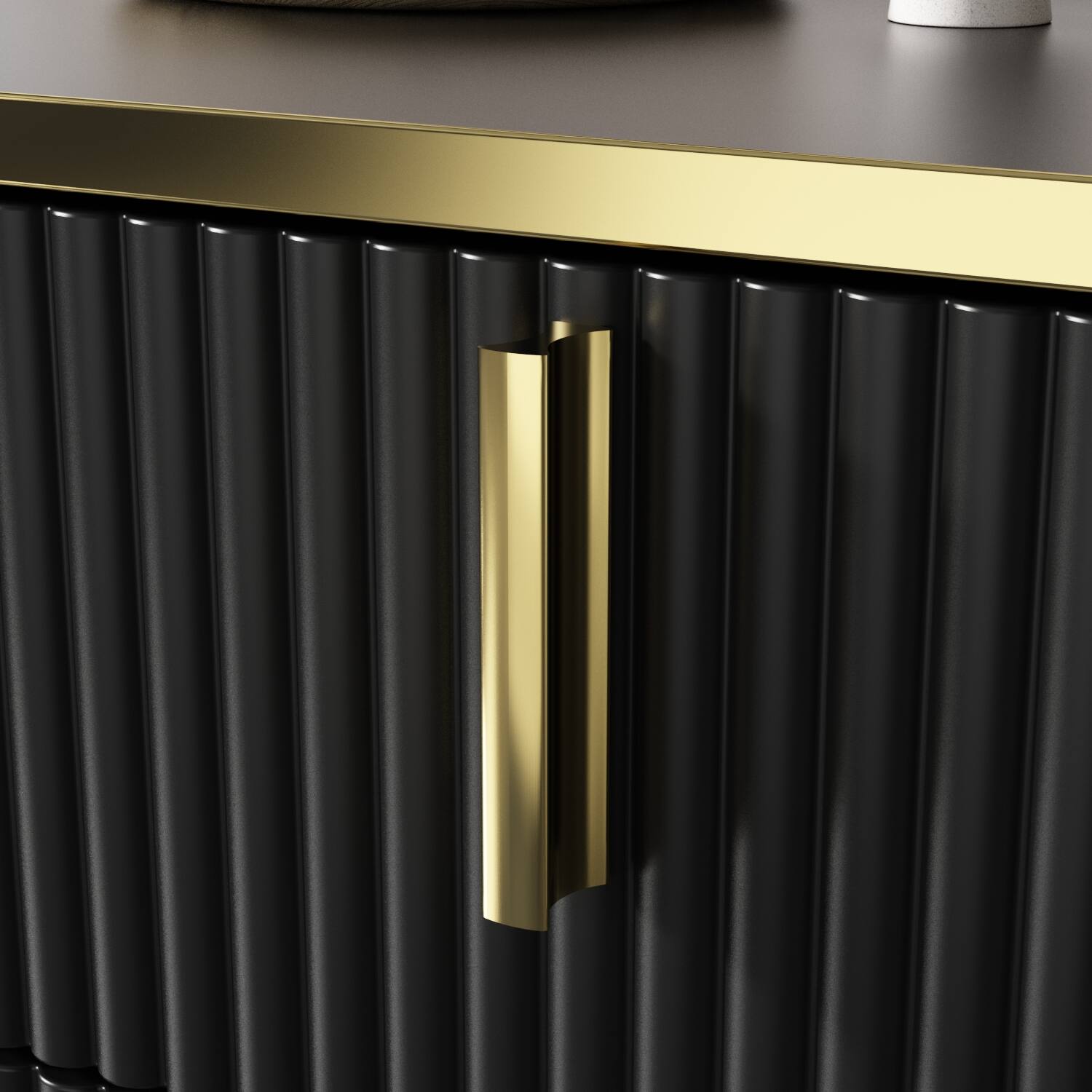 Alt View 8. FUFU & GAGA - FUFU&GAGA Luxury Buffet Cabinet: Sophisticated Storage for Contemporary Spaces - Black.