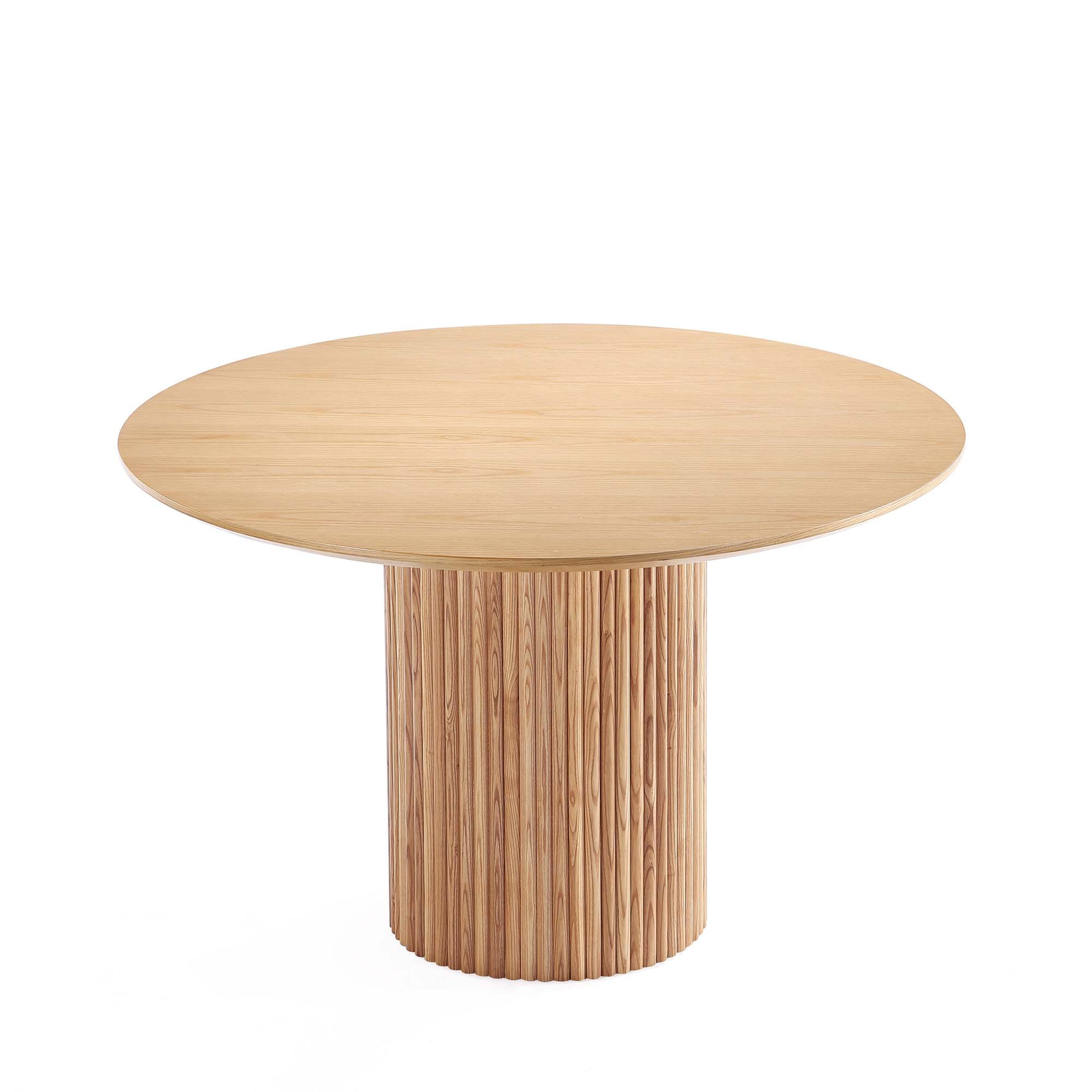 Alt View 1. Manhattan Comfort - Hathaway Modern Industry Chic 59" Round Dining Table - Natural.
