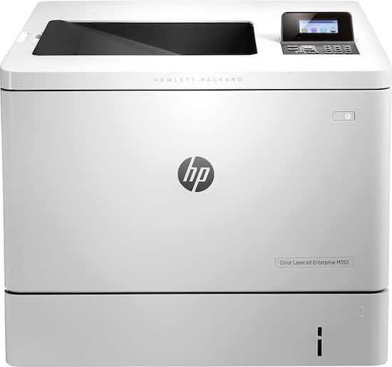 hp color laserjet enterprise m553n color 1200 x 1200 dpi print plain paper print desktop laser printer white