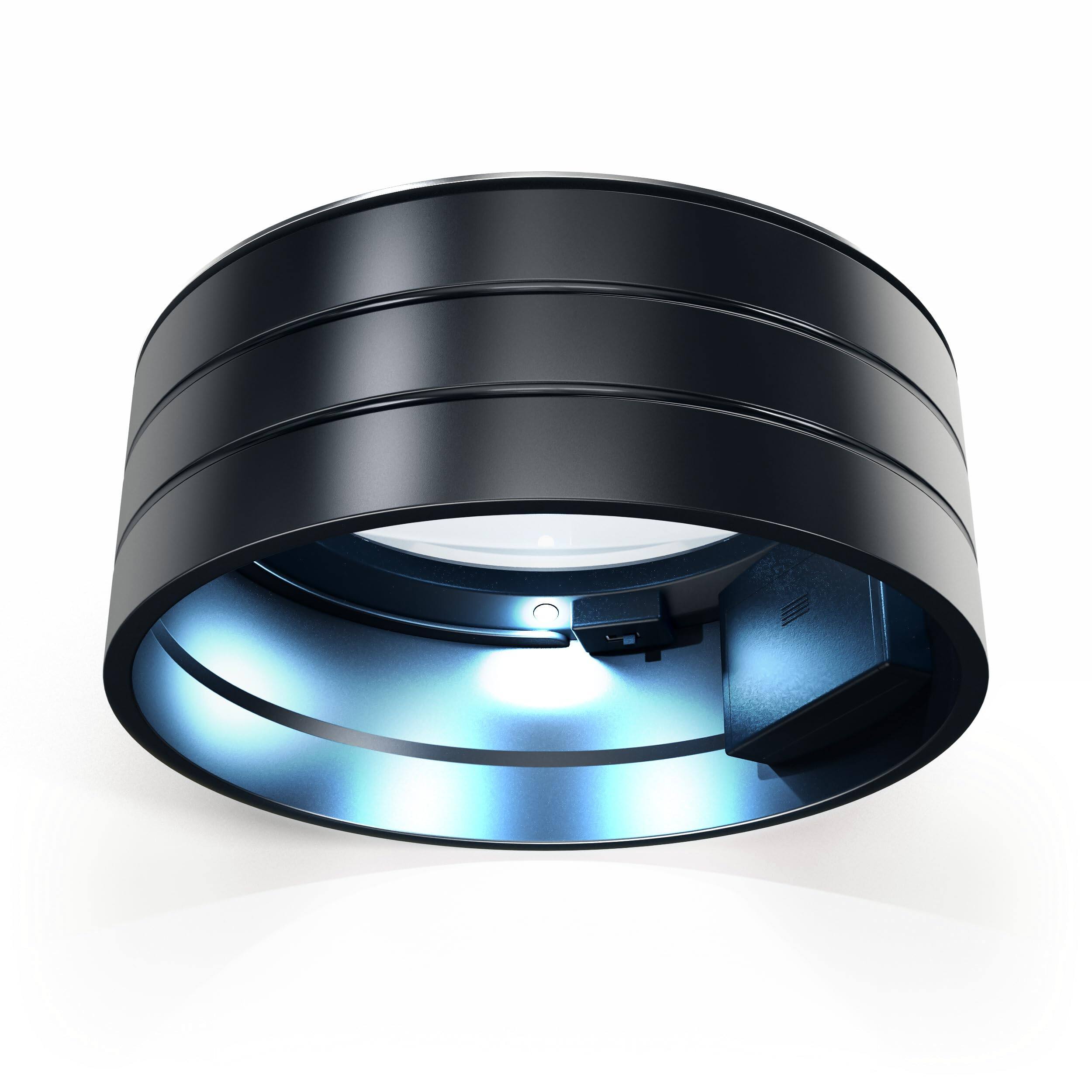 Alt View 3. Satechi - ReadMate LED Desktop Magnifier - Black.