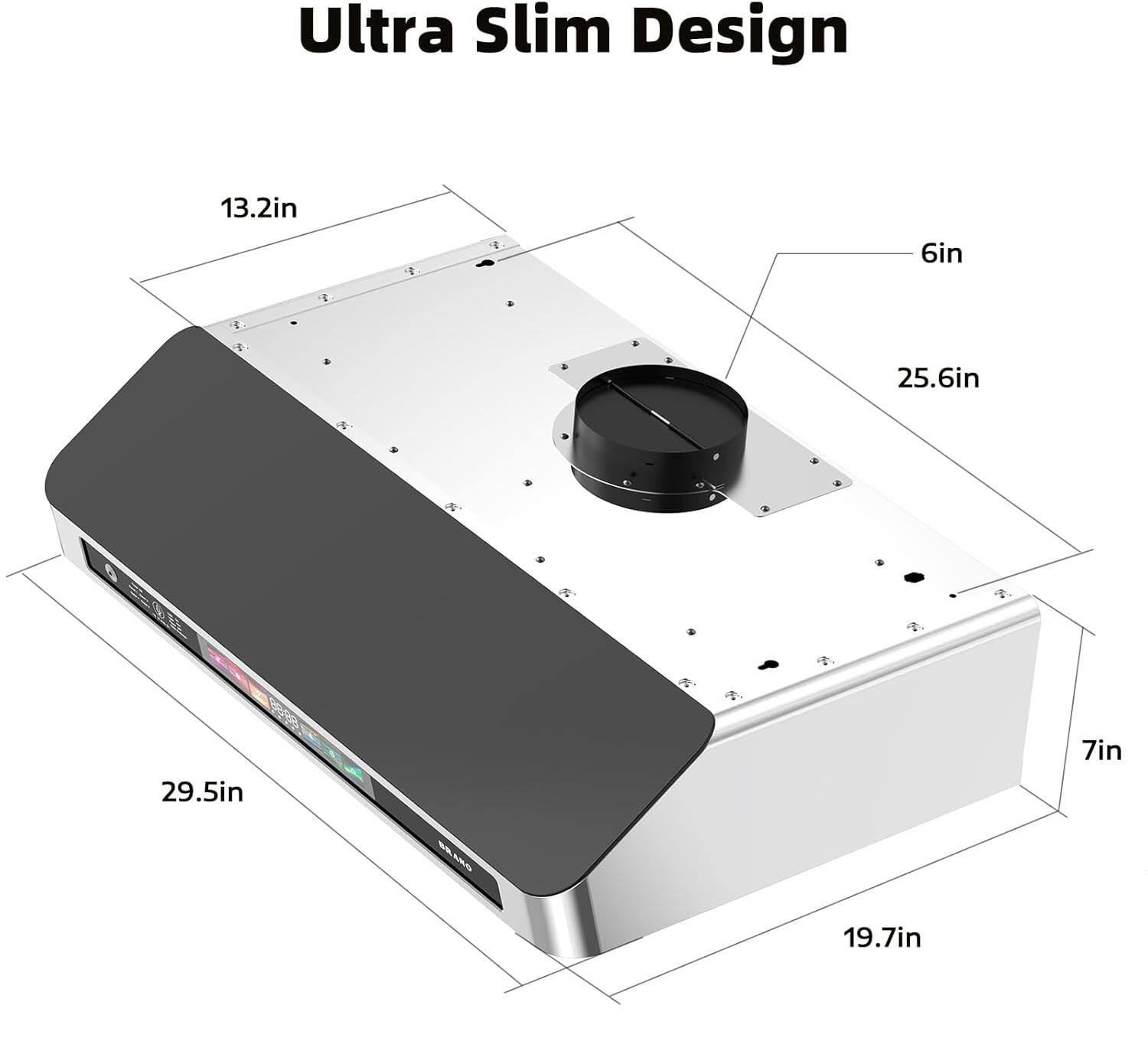 Ultra Slim Design

- 13.2in
- 6in
- 25.6in
- 29.5in
- 7in
- 19.7in