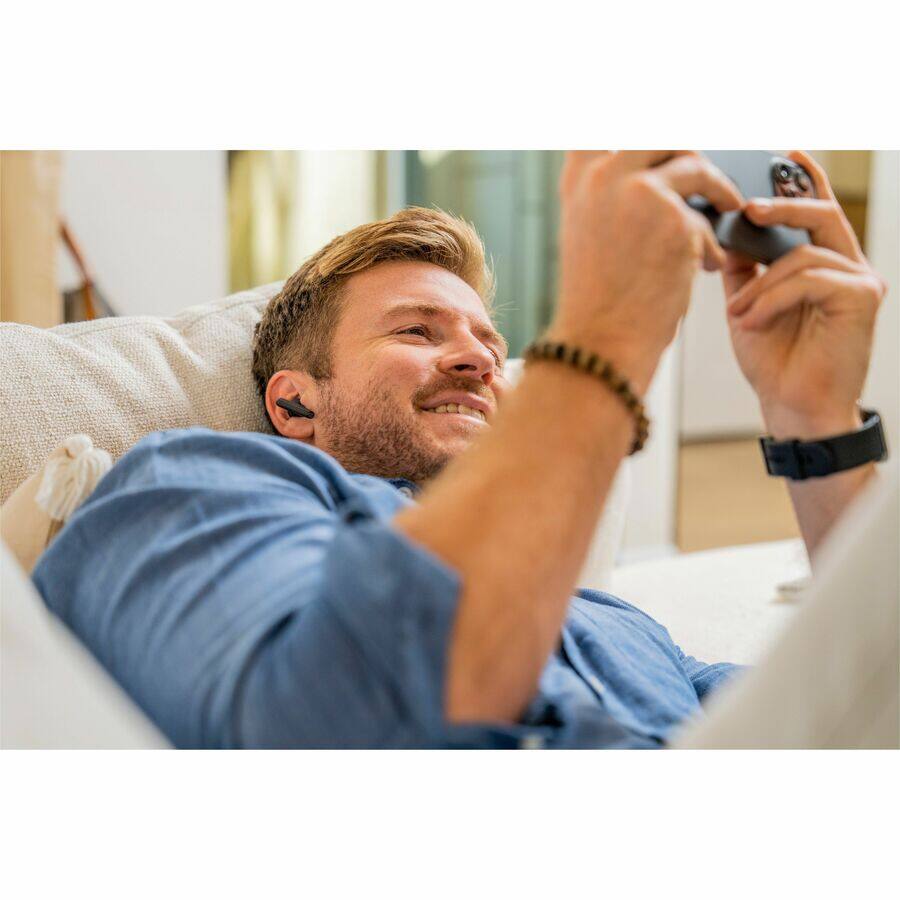 Alt View 3. HP - Poly Voyager Free 60+ UC M Carbon Black Earbuds - Black.