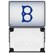 Front. Keyscaper - Brooklyn Dodgers Linen MacBook Case - Pro 16 in - Multicolor.