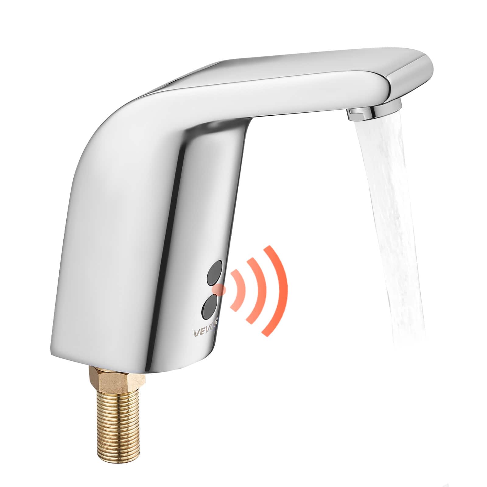 Touchless Bathroom Sink Faucet, Automatic Motion Sensor Restroom Toilet Faucet Cold Water with Single Hole price history on PriceWatchPro