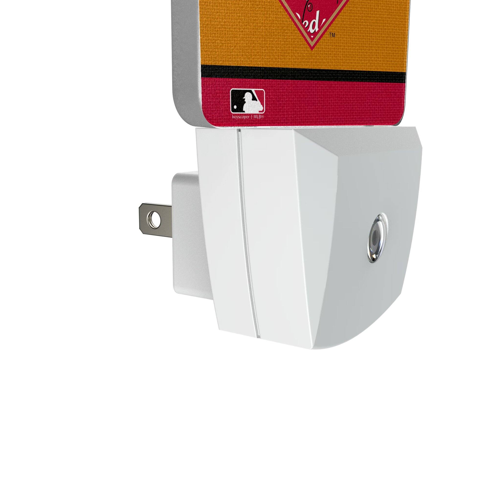 Alt View 2. Keyscaper - Cincinnati Reds Stripe Mascot Nightlight 2-Pack - Multicolor.