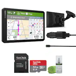 Garmin - dezl OTR720, Large, Easy-to-Read 7” GPS Truck Navigator Bundle - Black