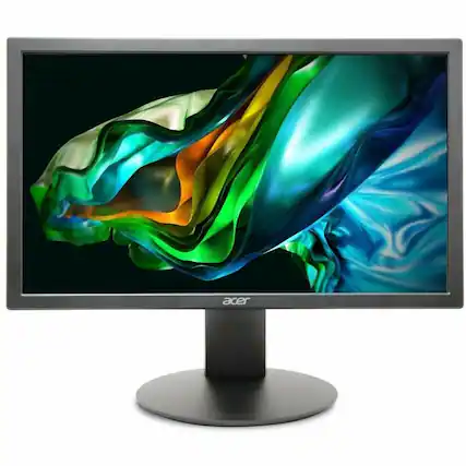 Front. Acer - Acer V206Q A 20" Class LCD Monitor - 16:9 - Black - 19.5" Viewable - 200 Nit - 6 ms - Speakers - HDMI - VGA - Black.