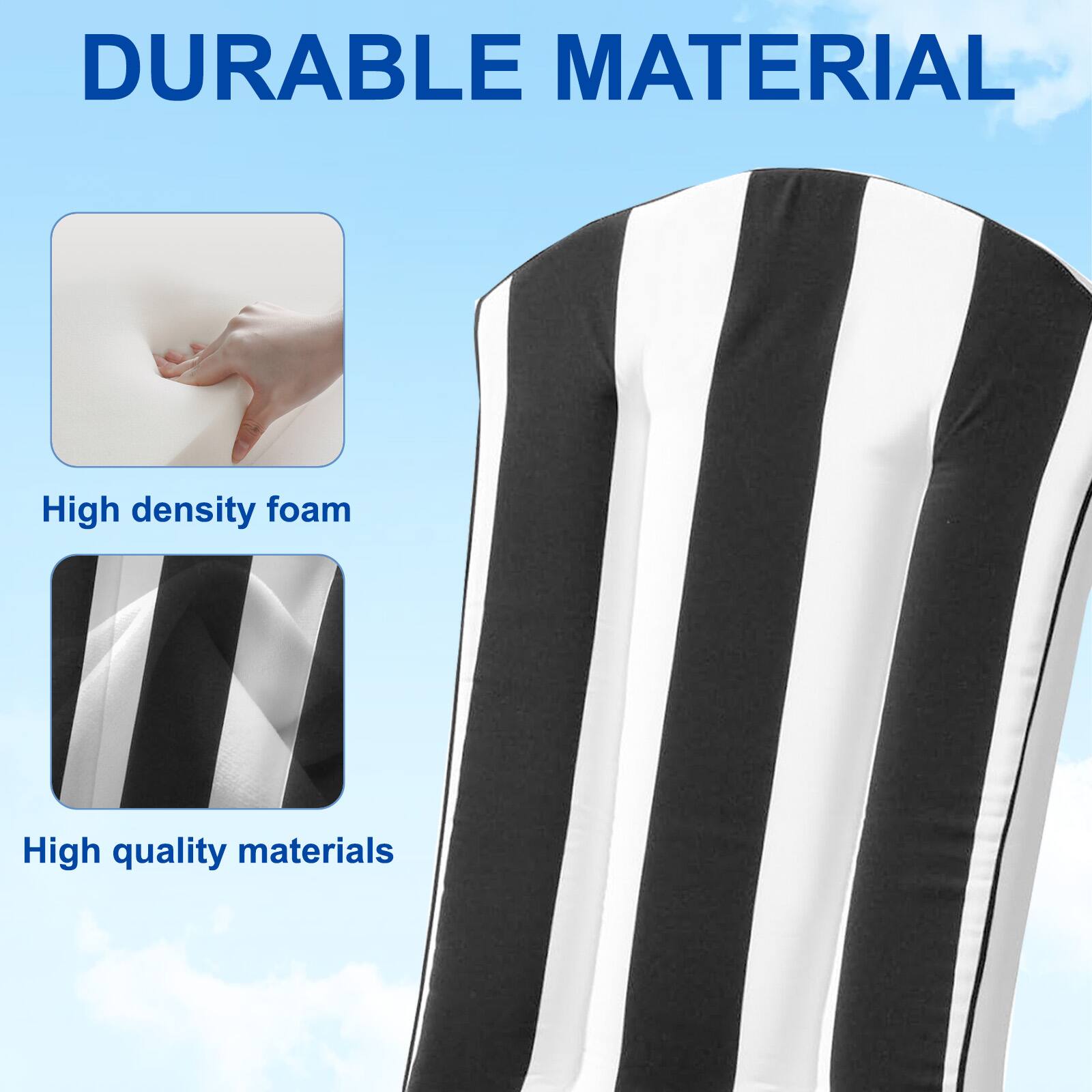 DURABLE MATERIAL

- High density foam
- High quality materials