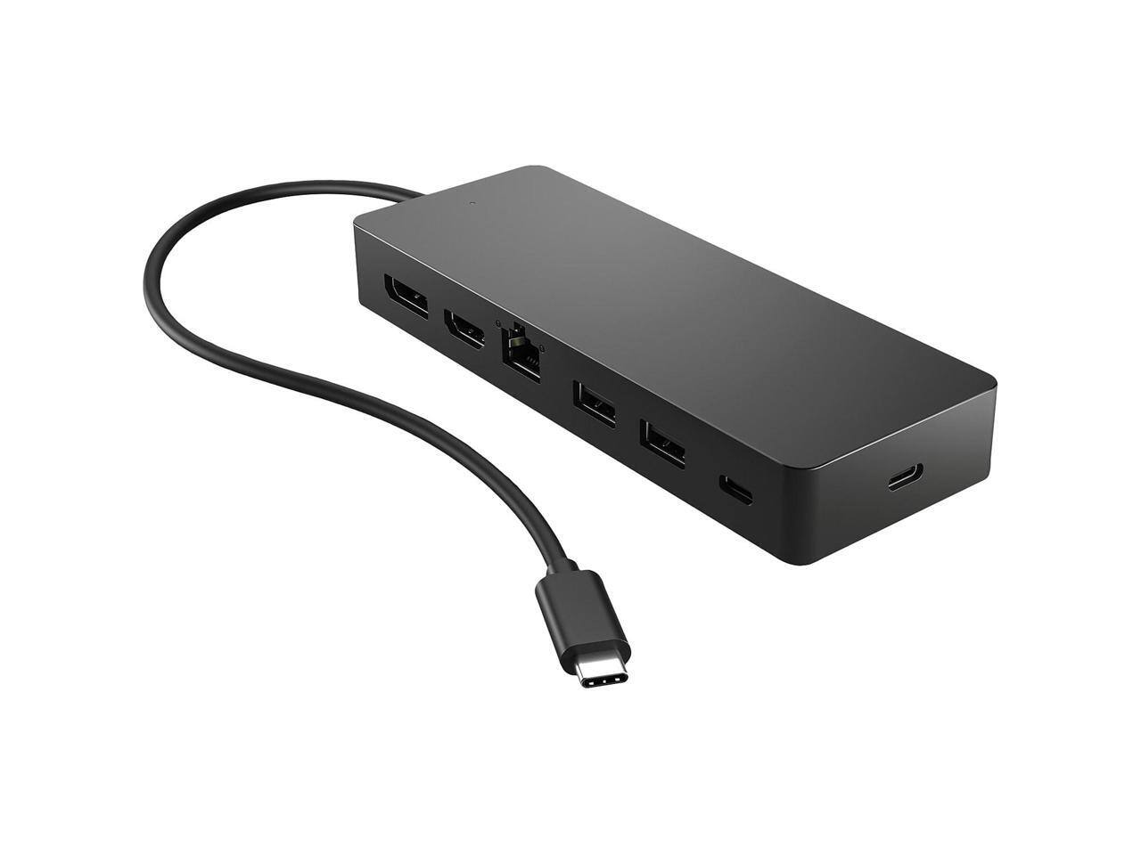 Alt View 7. HP - HP Black 50H55UT Travel USB-C Multi Port Hub.