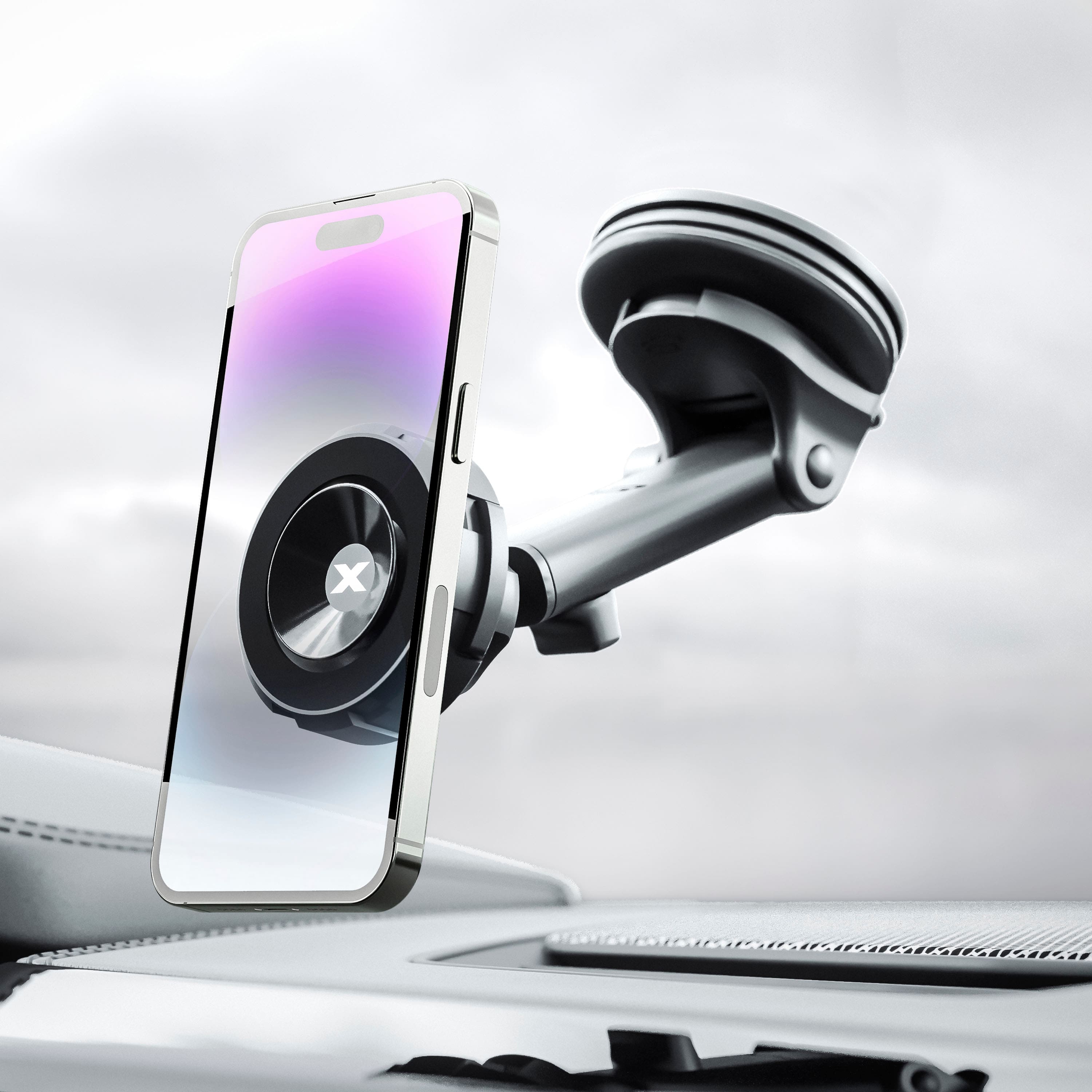 Left. Bracketron - MagAlign MAX Dash & Window Mount - Black.