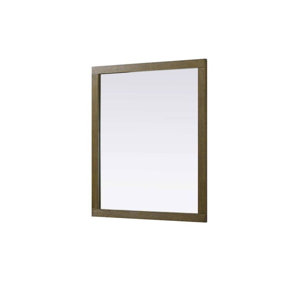 Alt View 3. Elegant Kitchen and Bath - Noah Wooden Rectangle Mirror 42 x 36 in Hazel Oak - Hazel Oak.