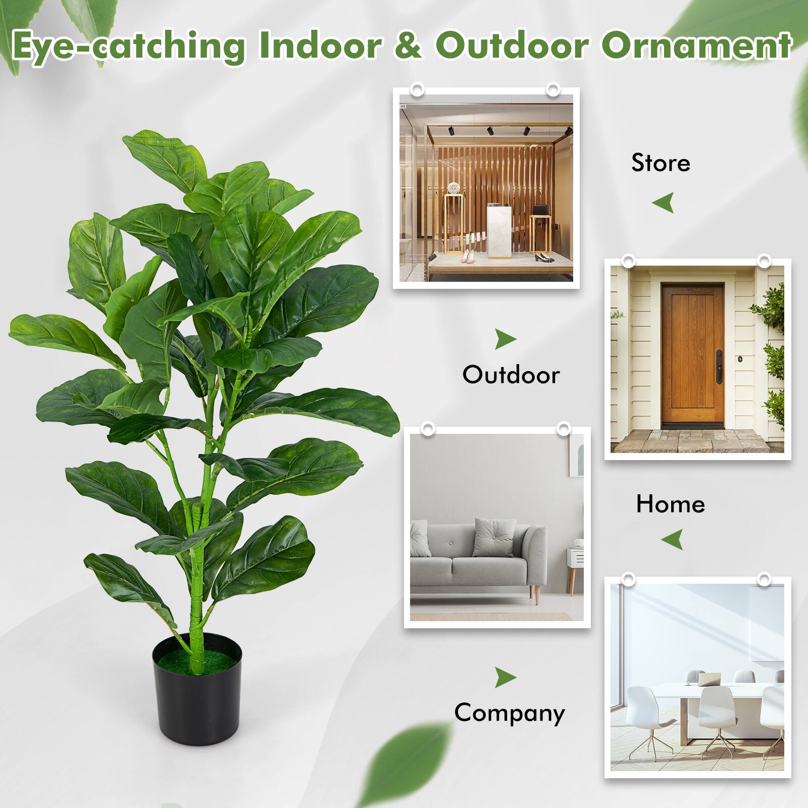 Eye-catching Indoor & Outdoor Ornament

- Store
- Outdoor
- Home
- Company