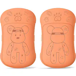 PRIMEPLUS - 2-Pack Rechargeable Hand Warmer, 6000mAh Portable Reusable Hand Warmer, Double-Sided Heating, 2-in-1 Magnetic Design - Orange