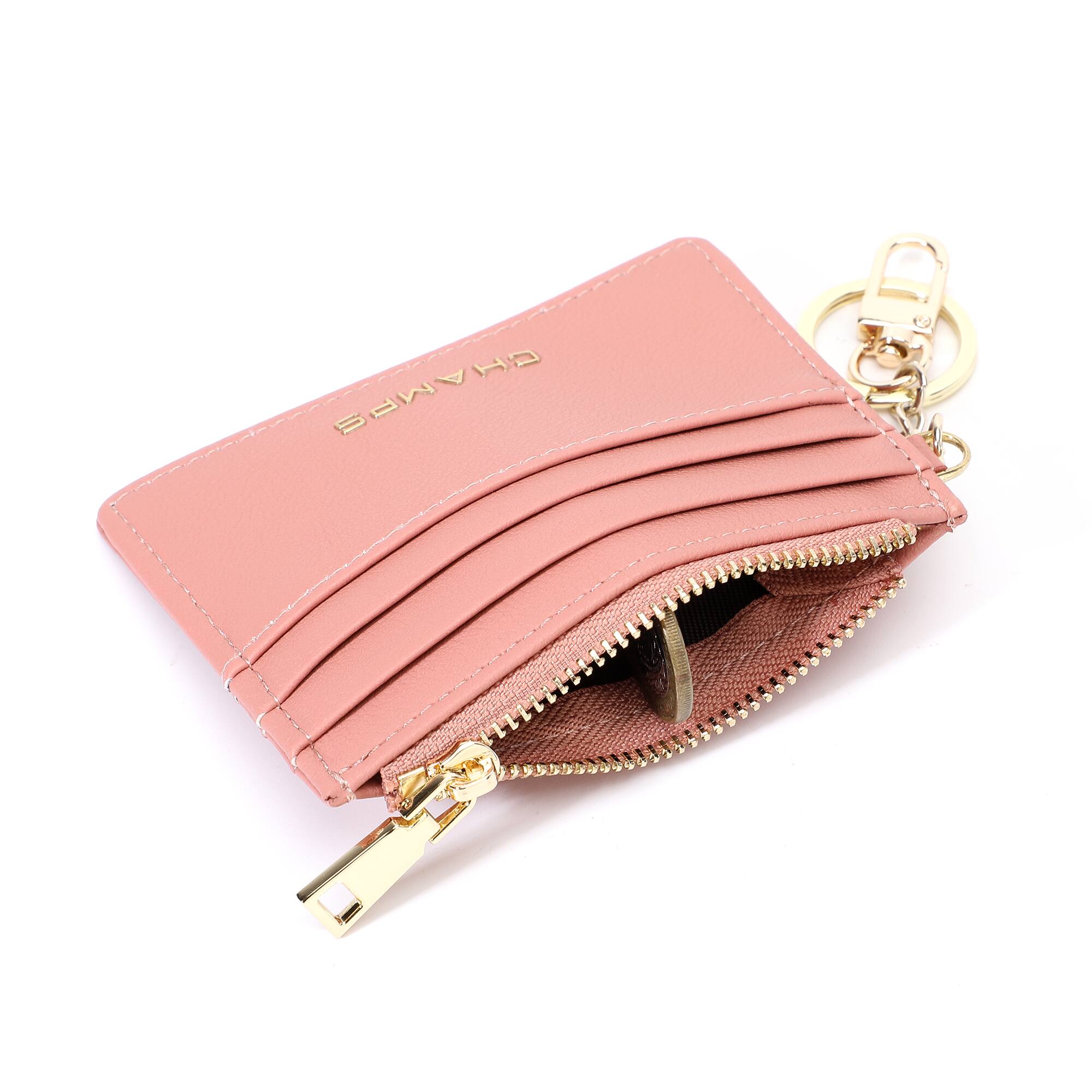 Alt View 2. Champs - Iconic Collection Keychain Cardholder - Pink.