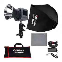 Amaran COB 60x S BiColor LED Monolight with Aputure LS60 Softbox