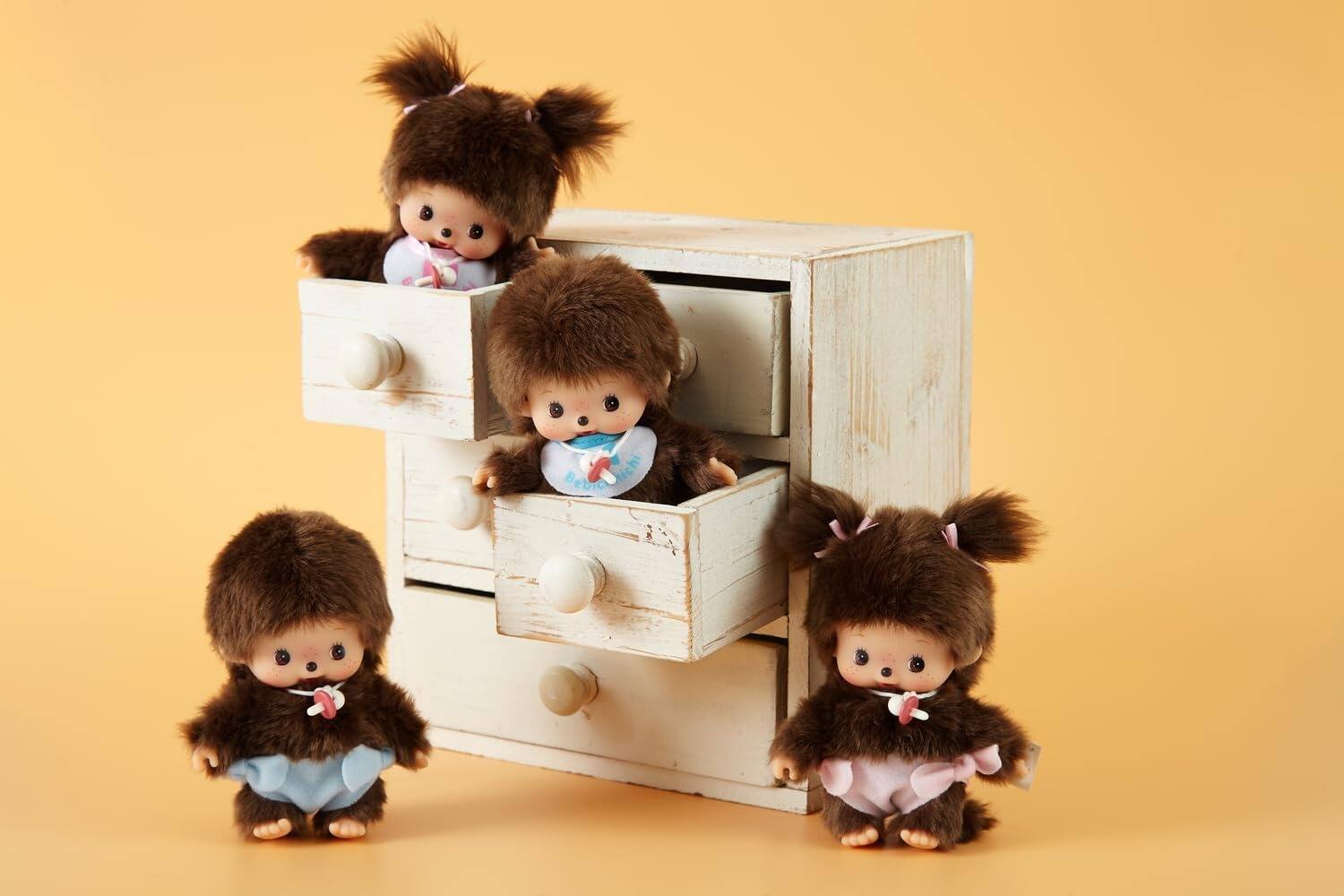 Alt View 3. Monchhichi - Monchhichi: Classic Bebichhichi Plush Toy - Girl.