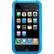 Front Standard. Griffin Technology - Wave Interlocking & Case Protector For Apple iPhone 3G / 3GS - Blue, White.