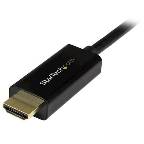 Alt View 12. StarTech.com - DisplayPort to HDMI Converter Cable - Black.