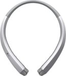 Angle. LG - TONE INFINIM Wireless In-Ear Behind-the-Neck Headphones - White silver.