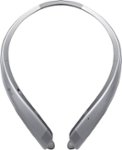 Angle Zoom. LG - TONE Platinum Wireless In-Ear Behind-the-Neck Headphones - Silver.