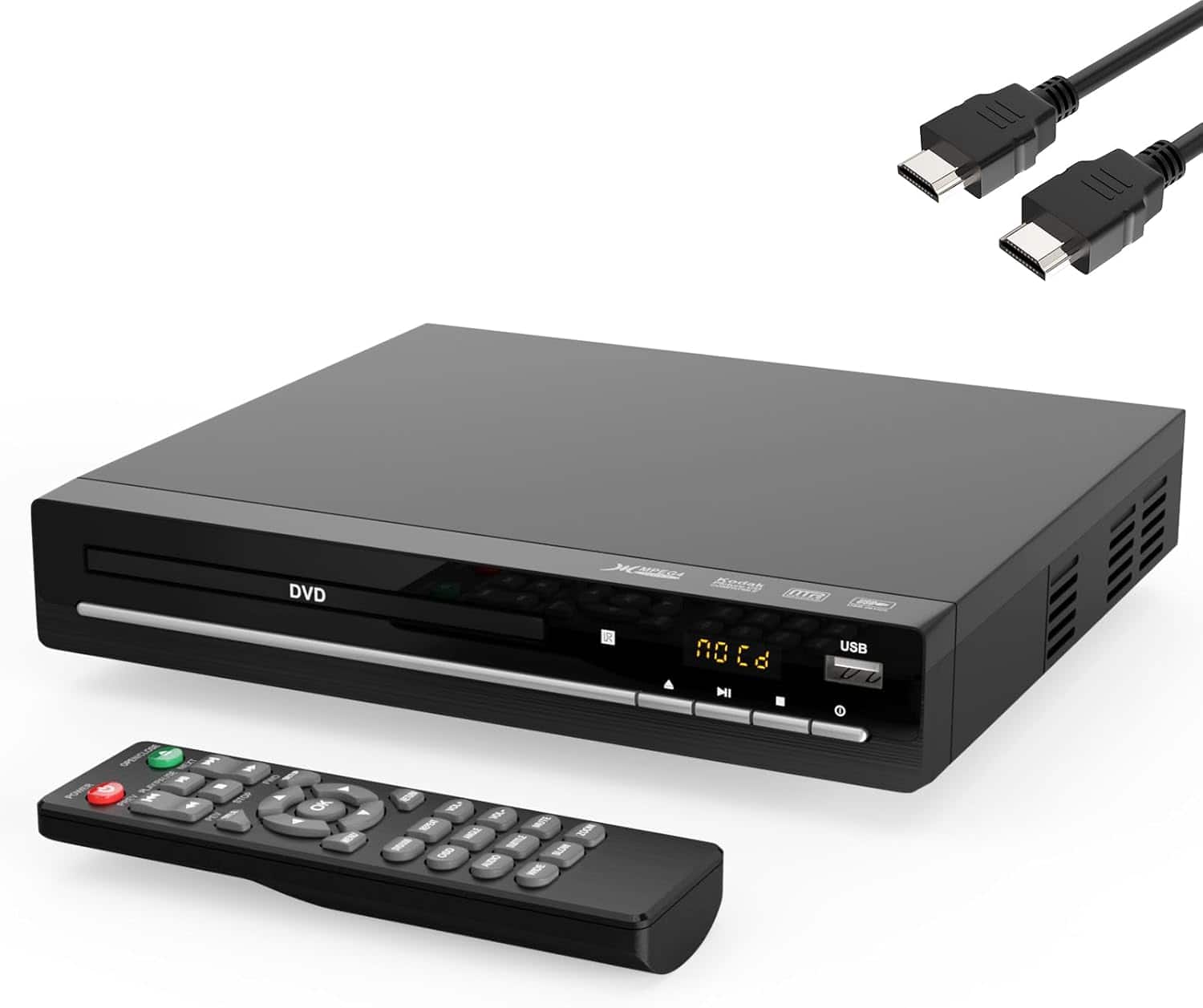Vulpecula Spade - DVD Player for TV with HDMI, Region Free，CD Player for Home, Plays All Regions and Formats