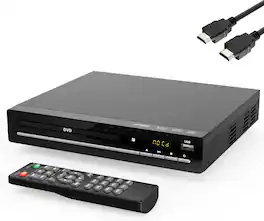 Vulpecula Spade - DVD Player for TV with HDMI, Region Free,CD Player for Home, Plays All Regions and Formats
