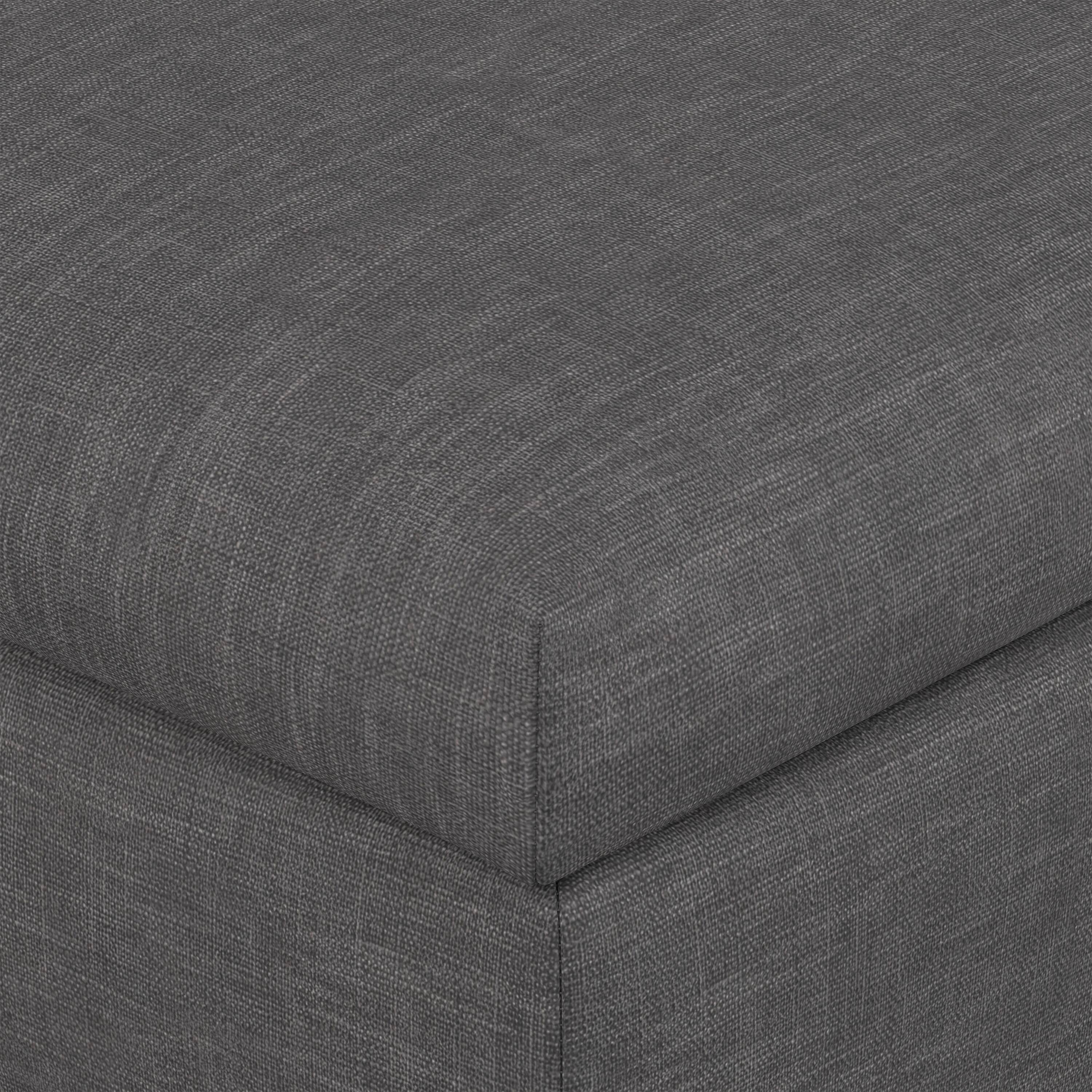 Alt View 4. Simpli Home - Rebecca 36 inch Mid Century Coffee Table Storage Ottoman with Lift Up Lid in Slate Grey Polyester Linen, Assembled - Slate Grey.