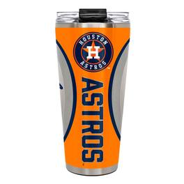 Great American Products - Houston Astros 32oz. Big Slim Game Ball Travel Tumbler - White
