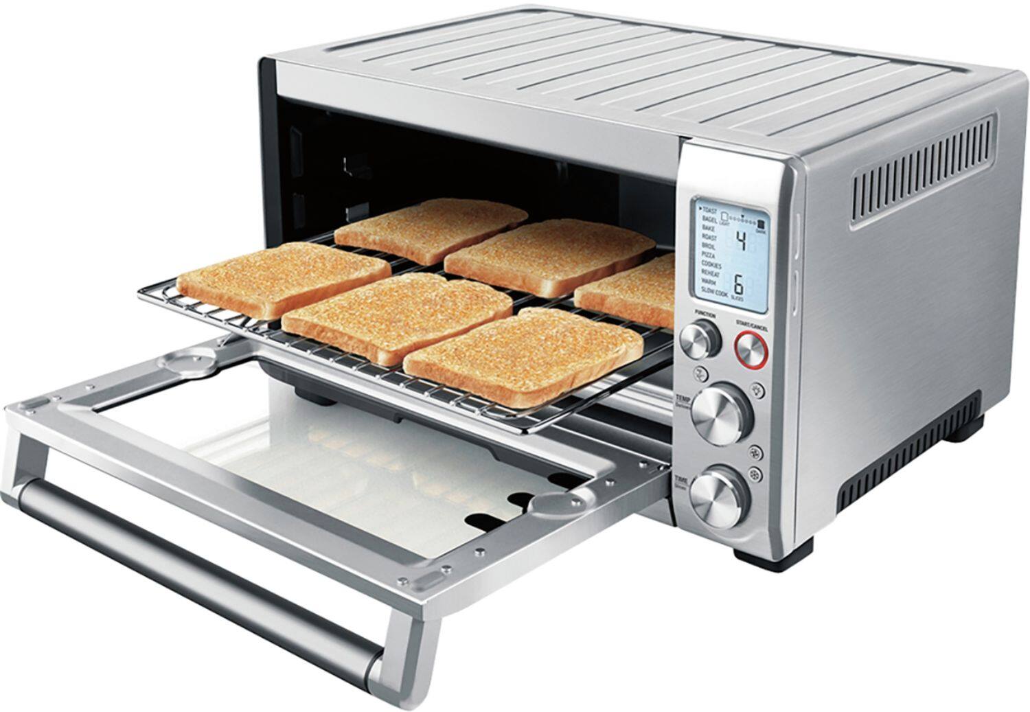 Alt View 1. Breville - the Smart Oven Pro Convection Toaster Oven - Brushed Stainless Steel.
