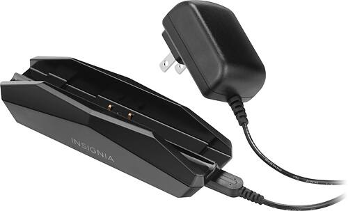 Insignia™ - Charge Station for New Nintendo 3DS XL - Black - Larger Front