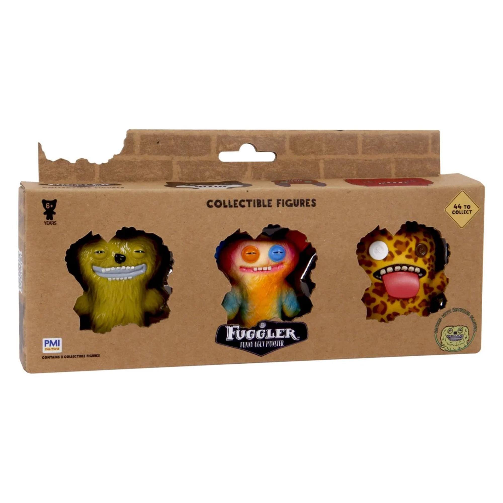 6+ COLLECTIBLE FIGURES  
44 TO COLLECT  
PMI  
FUN WITH COLLECTIBLE FIGURES  
CONTAINS 3 COLLECTIBLE FIGURES  
FUGGLER  
FUNNY FREAKY PEA-SHRE  
6 YEARS