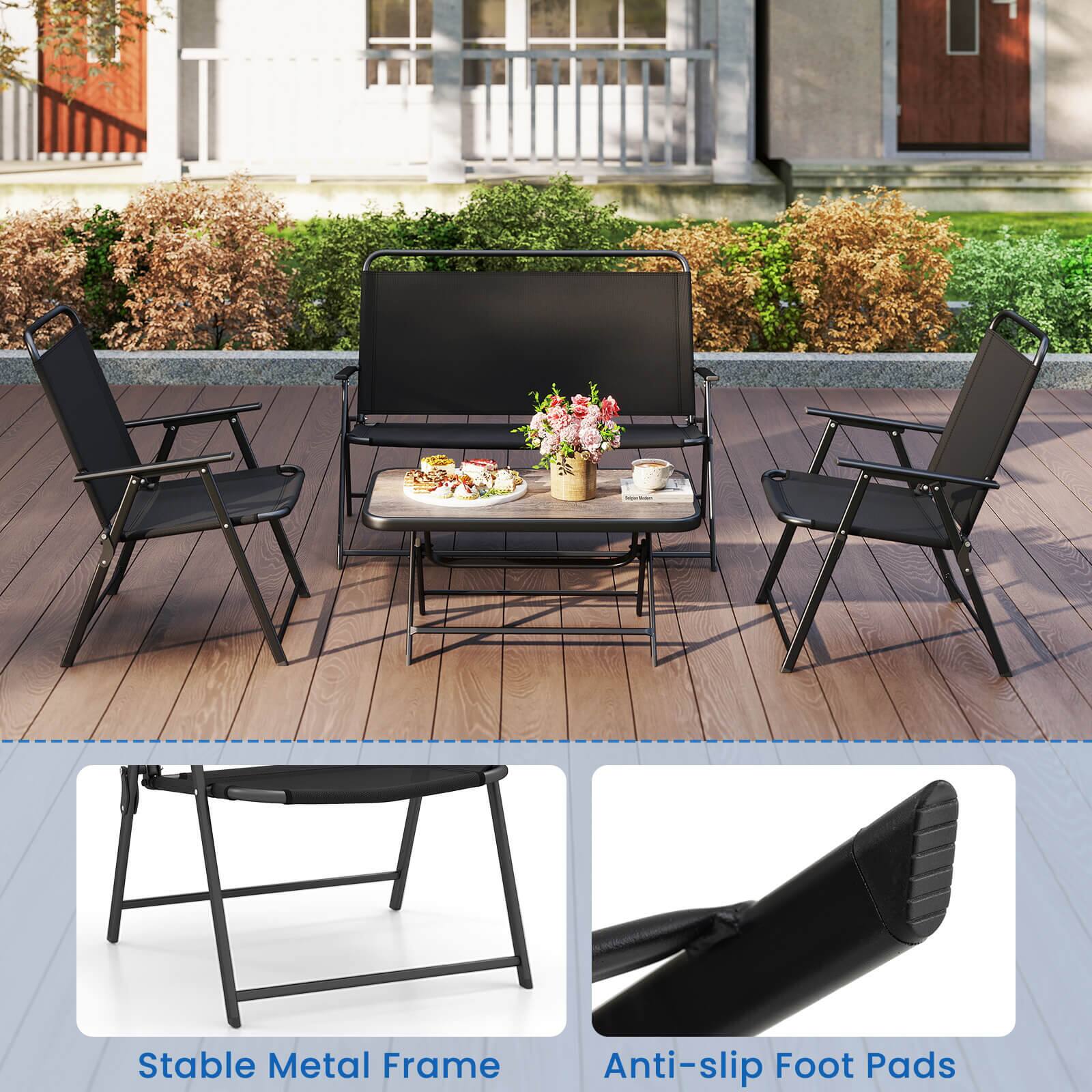 L Stable Metal Frame
Anti-slip Foot Pads