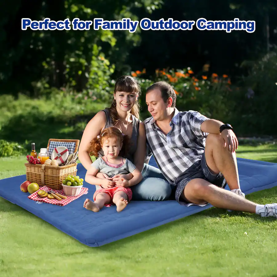 CAMULAND Double Camping Sleeping Pad Inflatable Mat With Built In camuland-double-camping-sleeping-pad-inflatable-mat-with-built-in