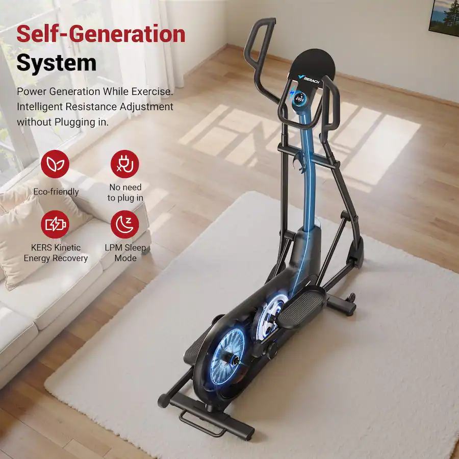 Exercise Machine Without Plug MERACH Self Powered Elliptical Machine, 19