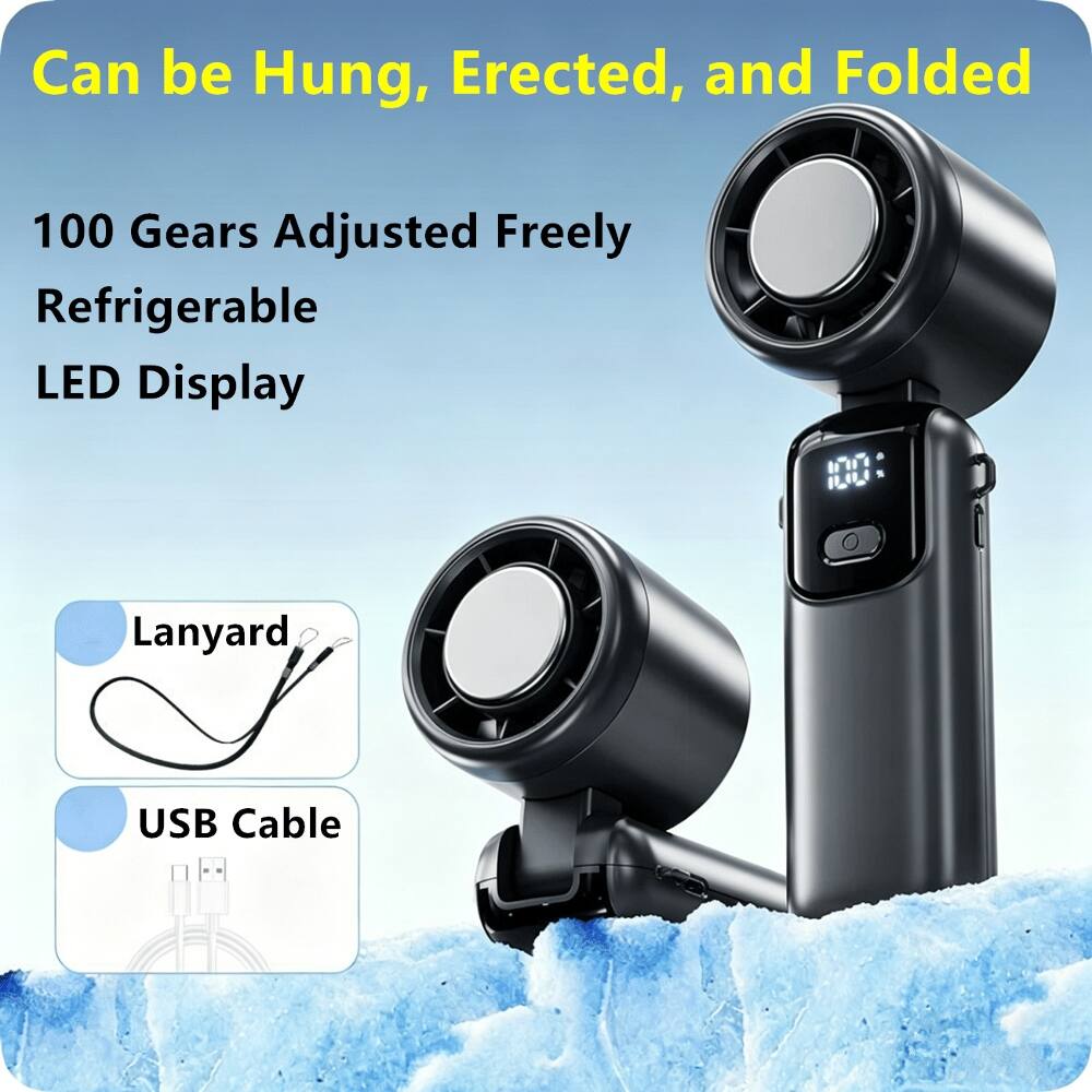 Can be Hung, Erected, and Folded
100 Gears Adjusted Freely
Refrigerable
LED Display
Lanyard
USB Cable