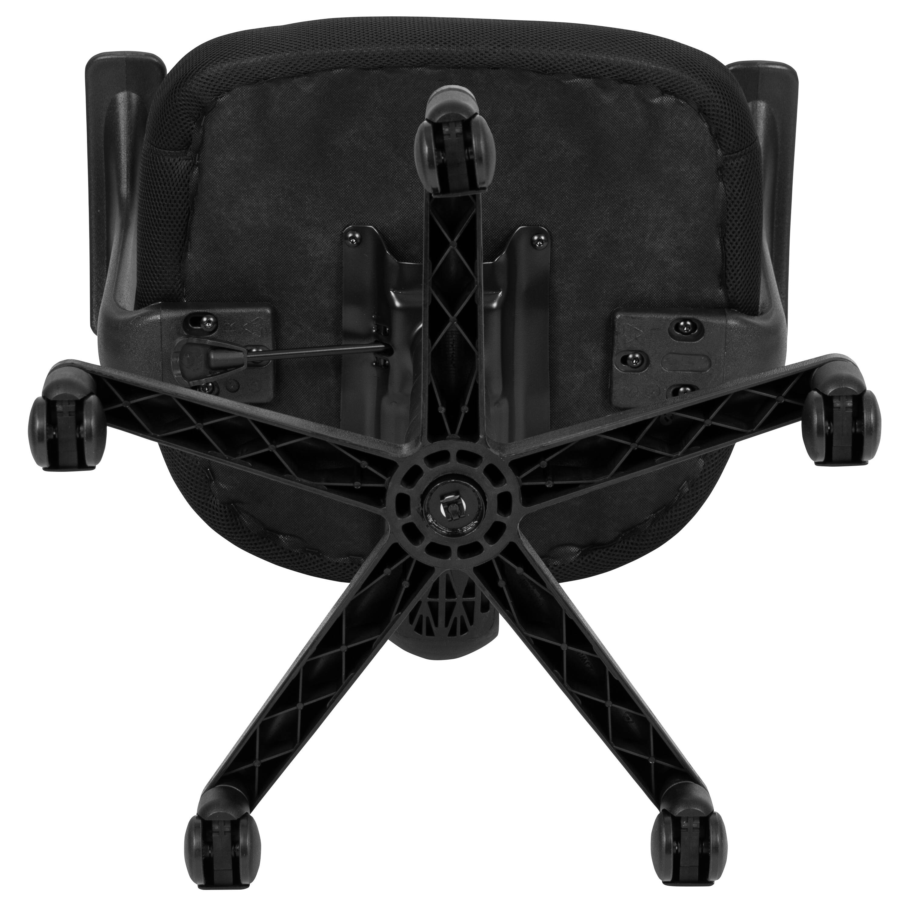 Alt View 9. Emma + Oliver - Mid-Back Mesh Swivel Ergonomic Task Office Chair - Arms - Black.